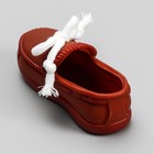 Игрушка с канатом «Мокасины», 13 см, тёмно-коричневая - Фото 2