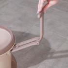 Набор для уборки: ведро на колёсиках с металлической центрифугой 17 л, швабра, запасная насадка из микрофибры, цвет МИКС - Фото 13