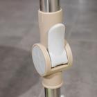 Набор для уборки: ведро на колёсиках с металлической центрифугой 17 л, швабра, запасная насадка из микрофибры, цвет МИКС - Фото 3