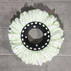 Набор для уборки: ведро на колёсиках с металлической центрифугой 17 л, швабра, запасная насадка из микрофибры, цвет МИКС - Фото 4