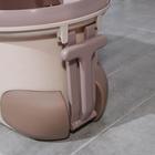 Набор для уборки: ведро на колёсиках с металлической центрифугой 17 л, швабра, запасная насадка из микрофибры, цвет МИКС - Фото 6