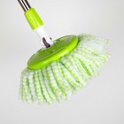 Набор для уборки: ведро на ножках с педальным отжимом и металлической центрифугой 20 л, швабра, запасная насадка из микрофибры, дозатор, цвет МИКС - Фото 8