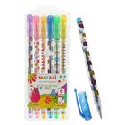 Набор гелевых ручек Mazari Debut, 6 цветов, 0.8 мм, с блёстками - Фото 1