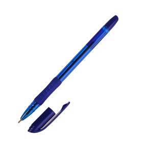 Ручка шариковая Songar Smart ink, игольчатый пишущий узел 0.7 мм, синие чернила, резиновый упор