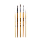 Набор кистей "Пони", 5 штук, BRAUBERG (круглые, № 1, 2, 3, 4, 5), блистер - Фото 8