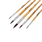 Набор кистей "Пони", 5 штук, BRAUBERG (круглые, № 1, 2, 3, 4, 5), блистер - Фото 9