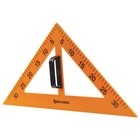 Набор чертежный для классной доски BRAUBERG: 2 треугольника, транспортир, циркуль, линейка 100 см - фото 8305813