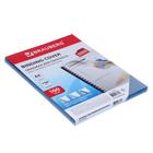 Обложки для переплета A4, 150 мкм, 100 листов, пластиковые, прозрачные бесцветные, BRAUBERG - Фото 5