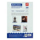 Папка для акварели А4, 210×297 мм, 20 листов, блок 200 г/м², бумага по ГОСТ 7277-77 - Фото 4