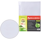 Файл - вкладыш BRAUBERG, А4, 35 мкм, тиснение, вертикальный, 100 штук - Фото 6