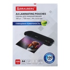 Пленка для ламинирования A4 216×303 мм, 100 мкм, 100 штук, глянцевые, BRAUBERG - Фото 9