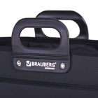 Портфель пластиковый А3 BRAUBERG "Портфолио", 470 х 380 х 130 мм, 3 отделения, на молнии, чёрный - фото 8306006