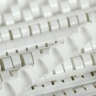 Пружины для переплета пластиковые, d=12мм, 100 штук, сшивают 56-80 листов, белые, BRAUBERG 530913 - Фото 6