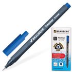 Ручка капиллярная BRAUBERG Carbon, 0.4 мм, синяя - Фото 1