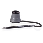 Ручка на подставке N1, масляная основа, на пружинке, корпус чёрно-серый, чернила синие - Фото 2