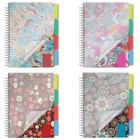 Тетрадь-блокнот А5, 150 листов в клетку на гребне Foxy Lady, обложка пластик, 3 разделителя, МИКС - Фото 3