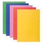 Бумага цветная бархатная самоклеящаяся А4, 5 листов, 5 цветов, 210 х 297 мм - Фото 2