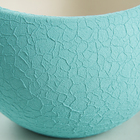 Горшок для цветов "Шар", шёлк, бирюзовый, керамика, 0.4 л - Фото 3