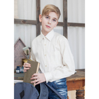 Сорочка для мальчика, рост 170-176 см (38), цвет ваниль 181В - Фото 8