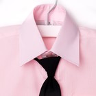 Сорочка для мальчика, нарядная с галстуком, рост 122-128 см (30), цвет светло-розовый  1181А   19208 - Фото 3