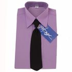 Сорочка для мальчика, нарядная с галстуком, рост 110-116 см (29), цвет сиреневый 1181 - Фото 7
