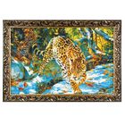 Гобеленовая картина "Семья леопардов" рамка МИКС 44*64 см - Фото 1