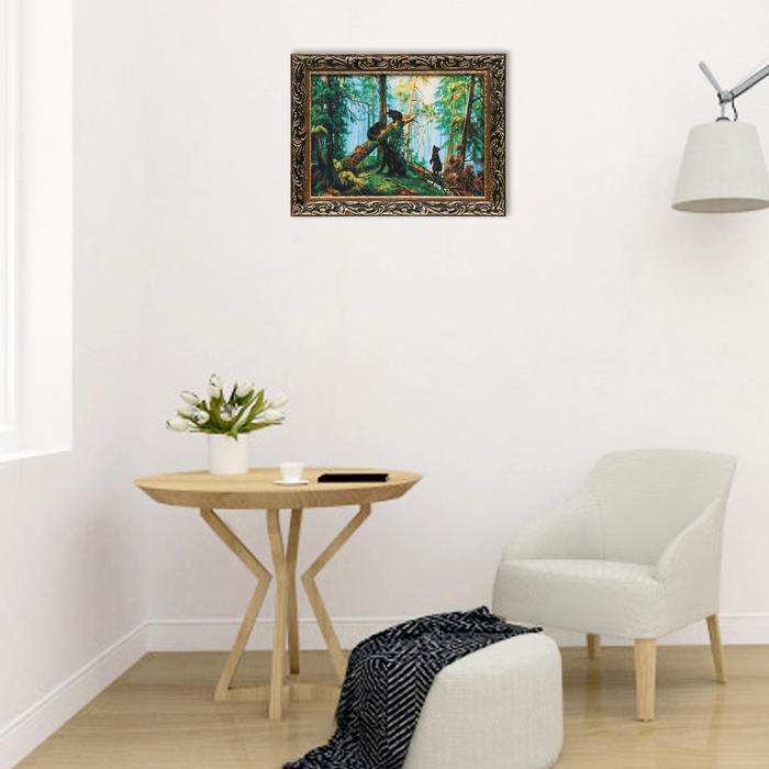 Гобеленовая картина "В сосновом бору" 44х34 см - фото 1883281363