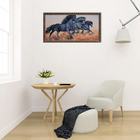 Гобеленовая картина "Чёрные кони" 63*123 см - Фото 5
