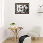 Гобеленовая картина "Пионы на окне" 34*43 см, рама микс - Фото 13