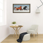 Гобеленовая картина "Три коня" 53*103 см рамка микс - Фото 5