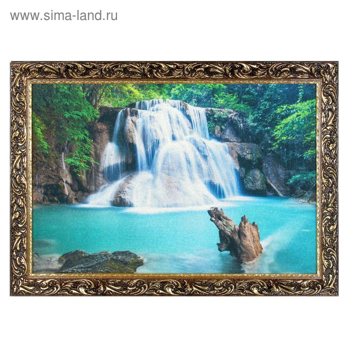 Гобеленовая картина "Лесной водопад" 44*64 см - Фото 1