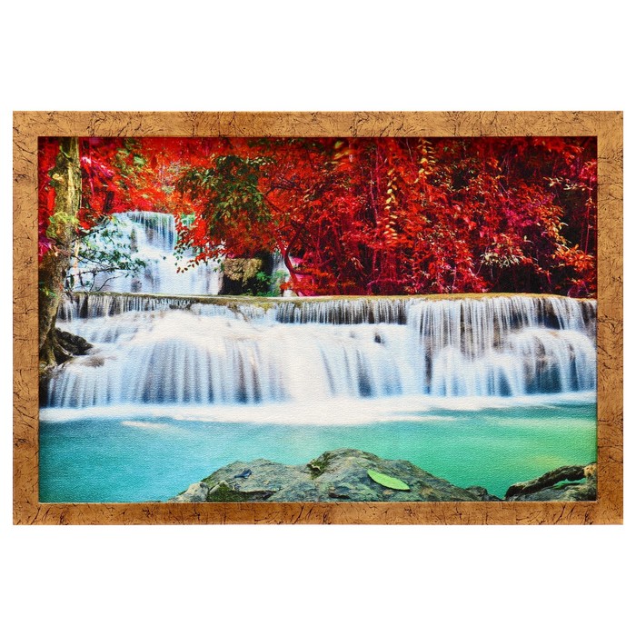 Гобеленовая картина "Пороги" 44*64 см  рамка микс - Фото 1