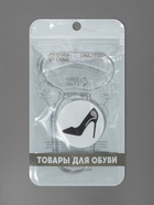 Пяткоудерживатели для обуви, с подпяточником, на клеевой основе, силиконовые, 14×8.5 см, пара, прозрачные - Фото 6