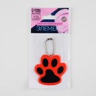 Светоотражающий элемент «Лапка», 5,5 × 4,8 см, цвет оранжевый - Фото 5