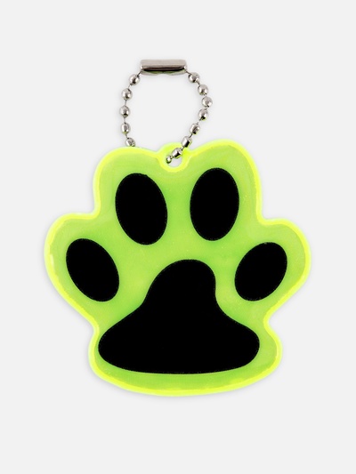 Светоотражающий элемент «Лапка», двусторонний, 5.5×4.8 см, цвет жёлтый