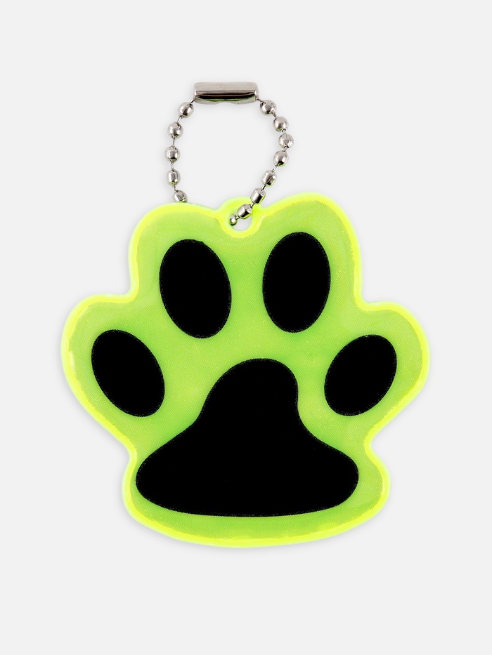 Светоотражающий элемент «Лапка», двусторонний, 5.5×4.8 см, цвет жёлтый