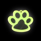 Светоотражающий элемент «Лапка», двусторонний, 5.5 × 4.8 см, цвет жёлтый - Фото 4