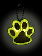 Светоотражающий элемент «Лапка», двусторонний, 5.5×4.8 см, цвет жёлтый - Фото 3