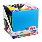 Маркер-текстовыделитель, 4 мм, треугольный, прорезиненный корпус, МИКС 1699928