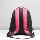 Рюкзак туристический, 2 отдела на молниях, наружный карман, цвет розовый - Фото 3