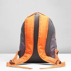 Рюкзак туристический, 2 отдела на молниях, наружный карман, цвет оранжевый - Фото 3