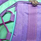 Рюкзак детский на молнии, 2 отдела, 2 наружных кармана, цвет сирень/бирюза - Фото 4