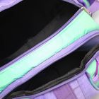 Рюкзак детский на молнии, 2 отдела, 2 наружных кармана, цвет сирень/бирюза - Фото 5