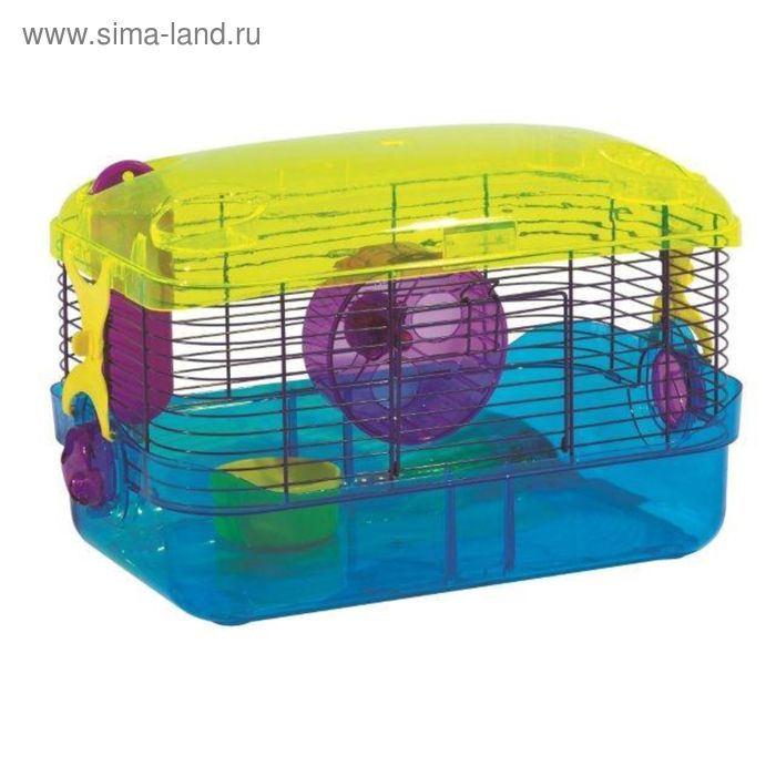 Клетка Super Pet CrT SS для грызунов, пластиковая , с аксессуарами, 40.64х26.67х26.67 см - Фото 1