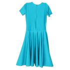 Рейтинговое платье, с коротким рукавом, юбка-солнце, размер 34, цвет морской волны - Фото 3