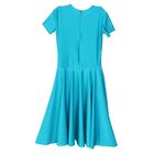 Рейтинговое платье, с коротким рукавом, юбка-солнце, размер 30, цвет морской волны - Фото 3