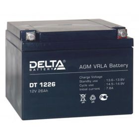 Аккумуляторная батарея Delta DT1226, 12 В, 26 А/ч