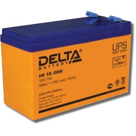 Аккумуляторная батарея Delta HR12-28W, 12 В, 7 А/ч