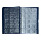 Альбом для монет 125 х 185 мм Calligrata, на 180 монет, ячейка 35 х 35 мм, 12 листов, обложка ПВХ, синий - Фото 5