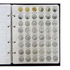 Альбом для монет на кольцах 225 х 265 мм, "Памятные монеты РФ", обложка ламинированный картон, 13 листов и 13 цветных картонных вставок - Фото 4
